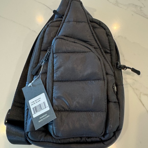 C.C Black Quilted Crossbody Bag - Picture 1 of 7